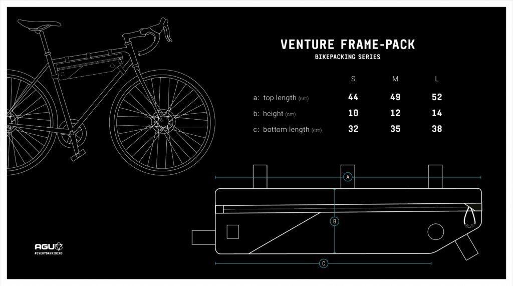 AGU venture frame-pack bikepacking frametassen